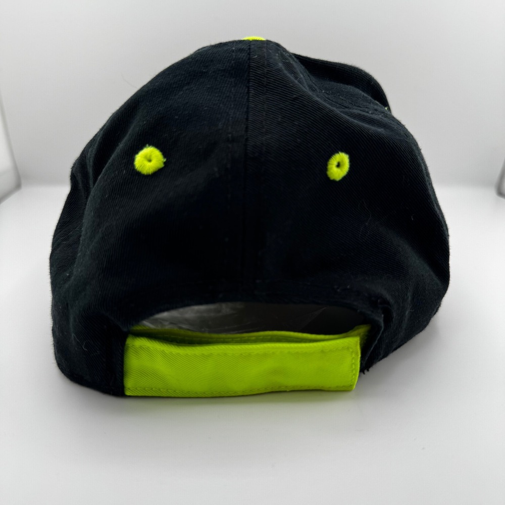 Disney Mickey Mouse Hat Kids OSFM Black Neon Green Camo Good Adjustable Cap - Picture 4 of 8